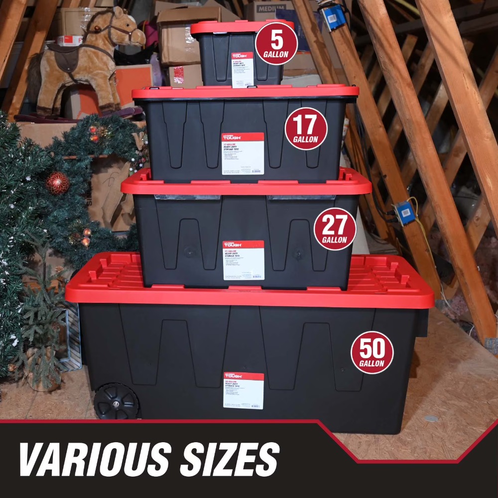 Home Security Tools - Heavy Duty Large 27 Gallon Storage