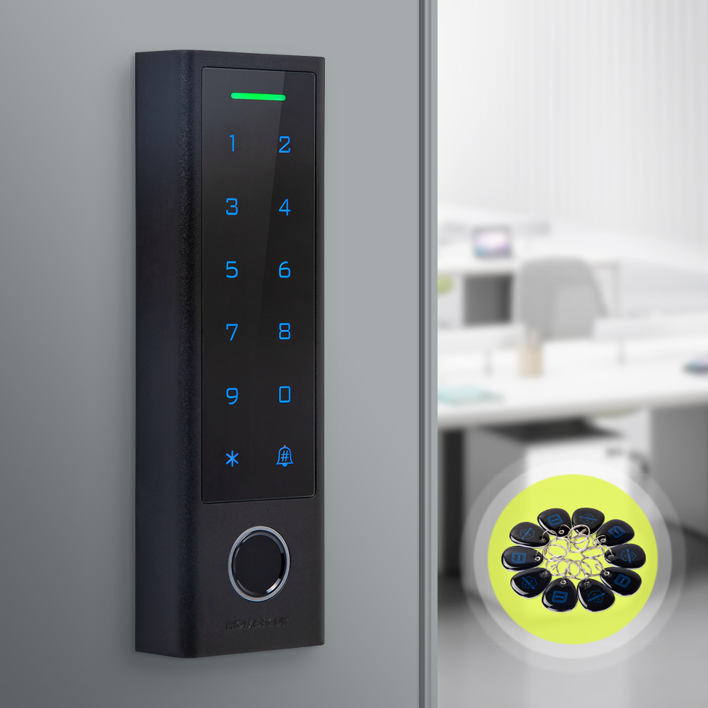 Home Security Key Fob - WIFI Waterproof Door Access Control Fingerprint