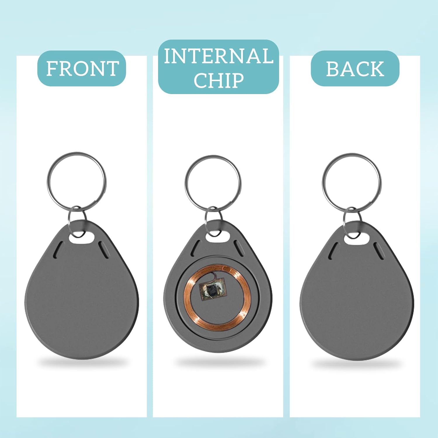 Home Security Key Fob - 100P NFC Smart Key Tag Card,RFID