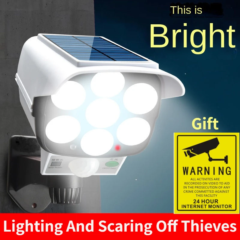 Home Security And Cameras - Outdoor Solar Light Motion Sensor Security