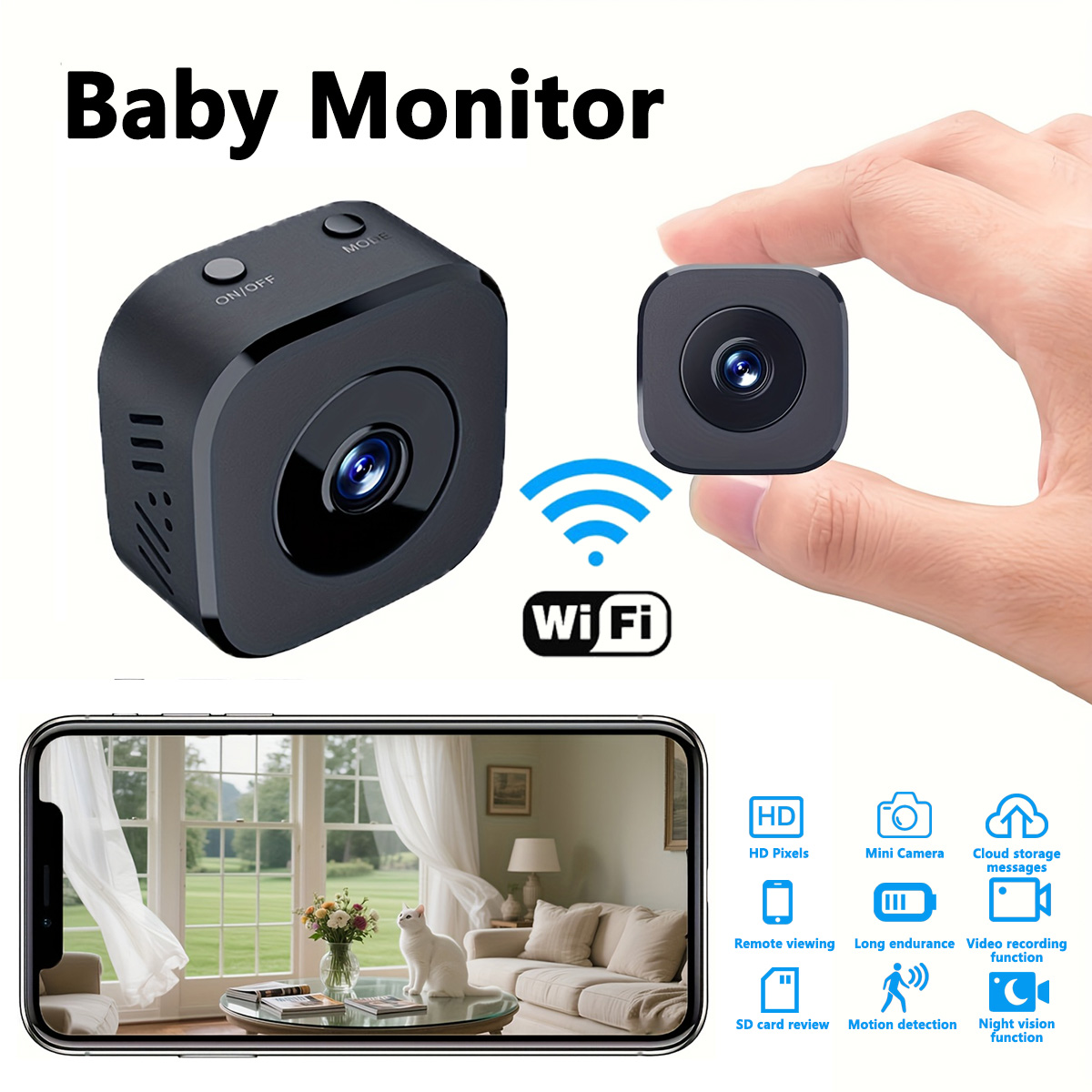 Home Security And Cameras - 1080P HD Mini WiFi Camera Indoor