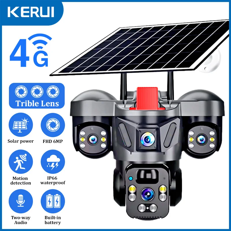 Home Security For Apartments - KERUI V380 Pro Outdoor PTZ 6MP