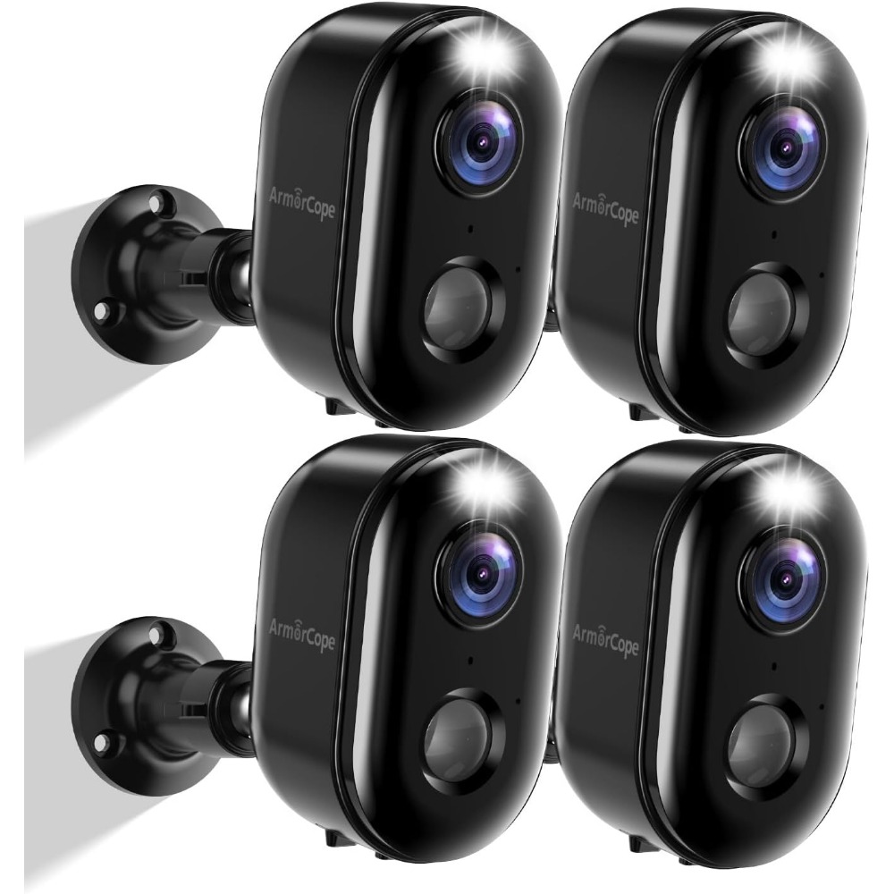 Home Security And Cameras - Outdoor Security Cameras, 2K Night Vision,