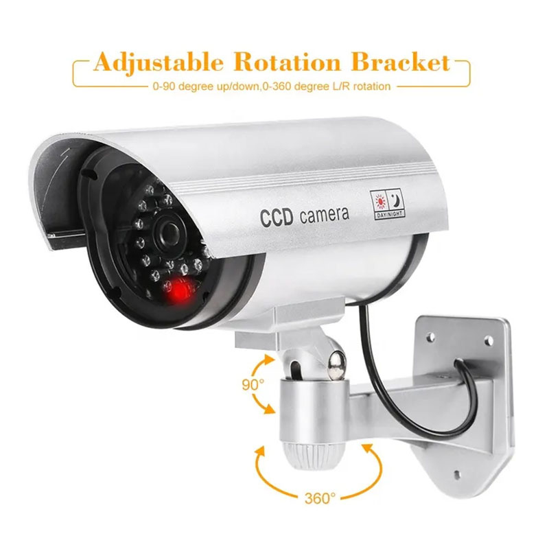 Home Security Features - Simulated Security Camera, Indoor and Outdoor