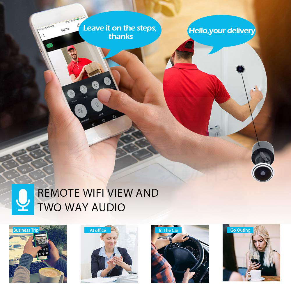 5MP Door Eye IP POE Camera Min - đánh giá và giá Home Security Technician