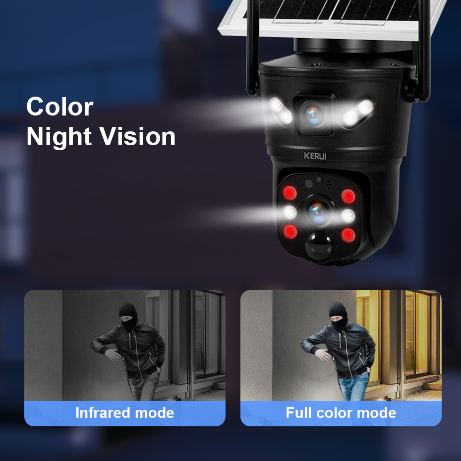 KERUI 6MP 4G SIM WiFi Solar Ca - đánh giá và giá Home Security Alarm System