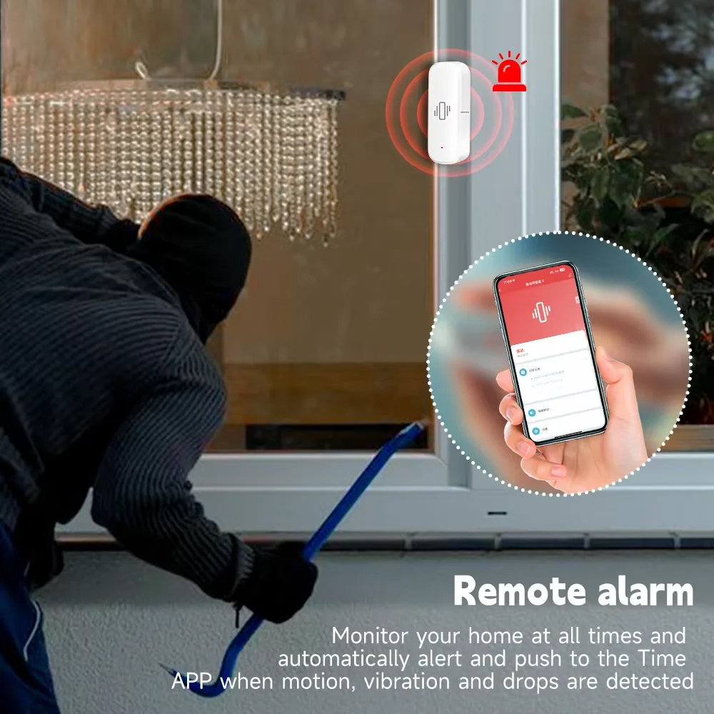 Smart ZigBee Vibration Sensor  - đánh giá và giá Home Security Tools