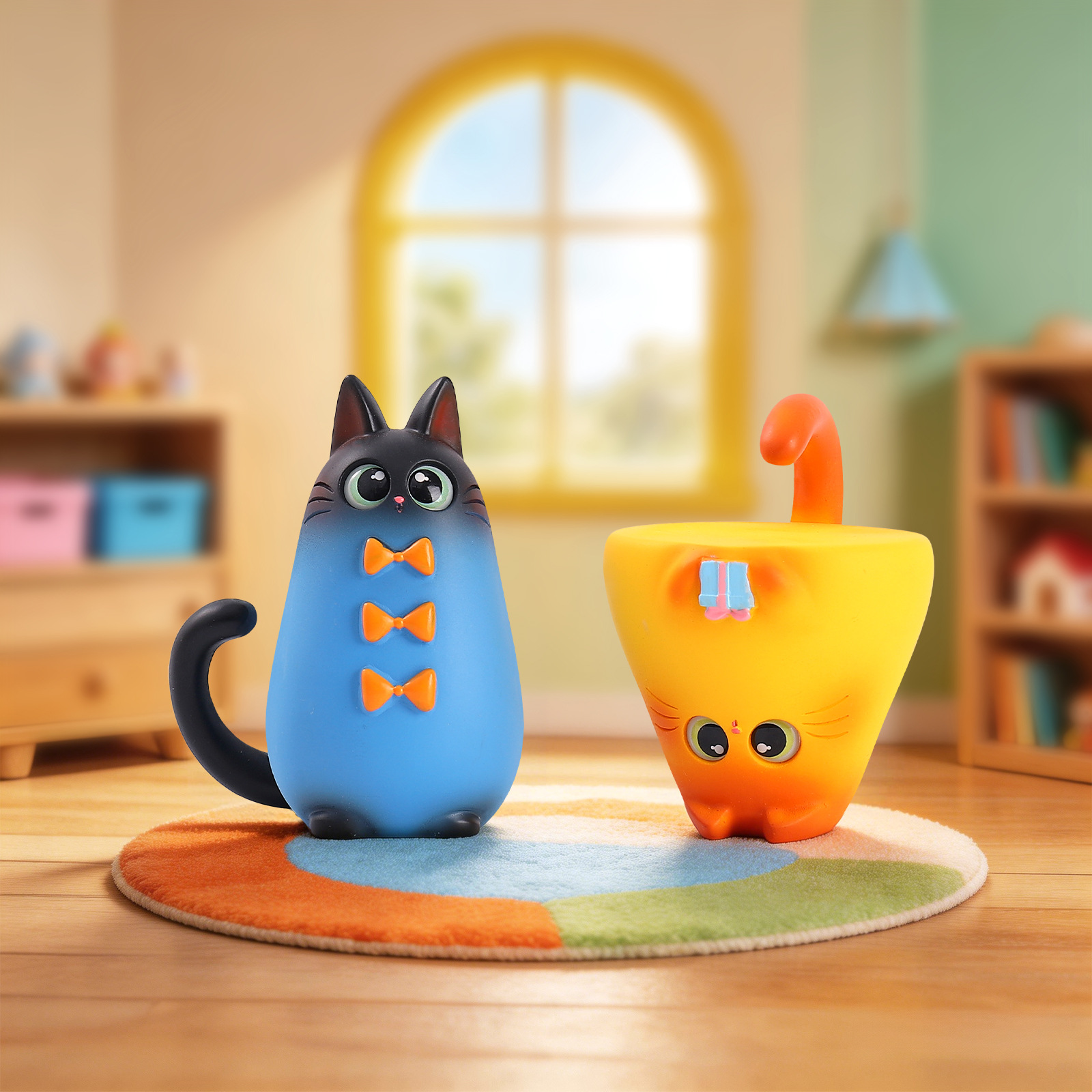 Blind Box Cat Figurine Resin C - đánh giá và giá Home Security For Apartments