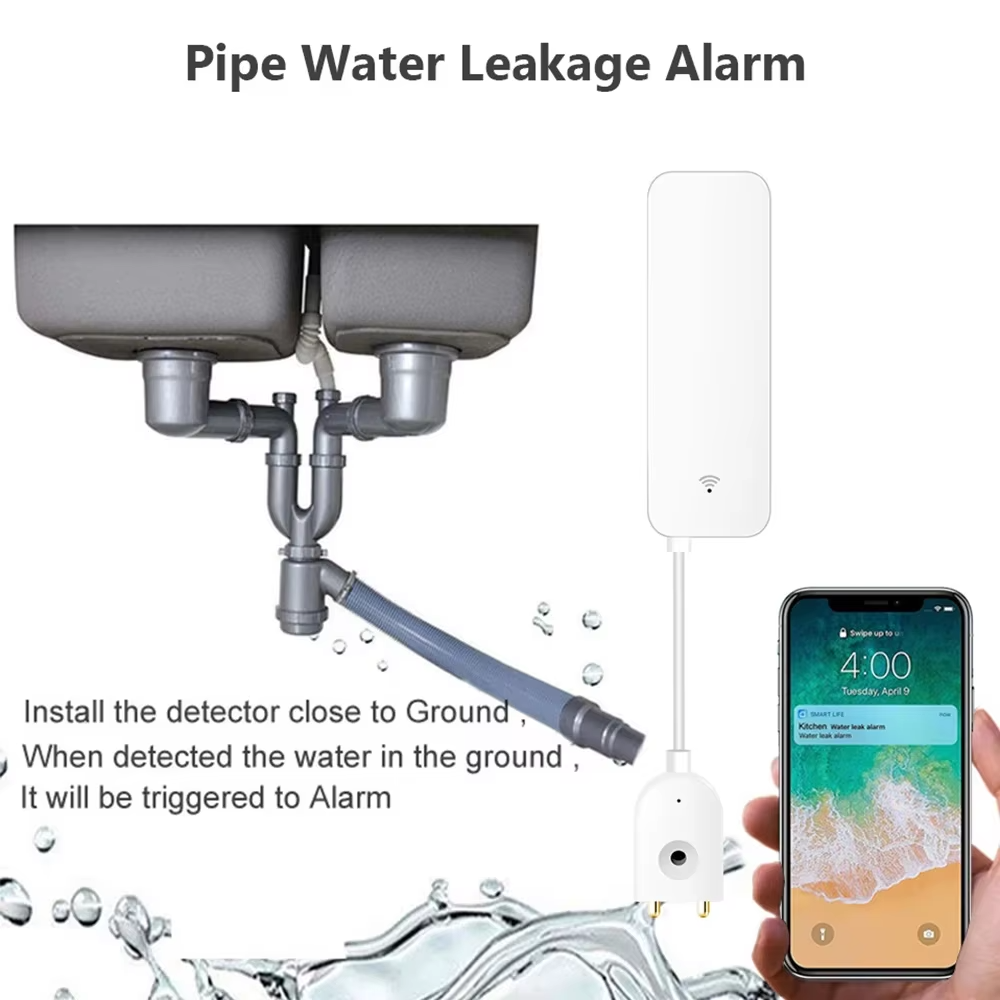 ZigBee WiFi Water Leak Sensor  - đánh giá và giá Home Security Tools