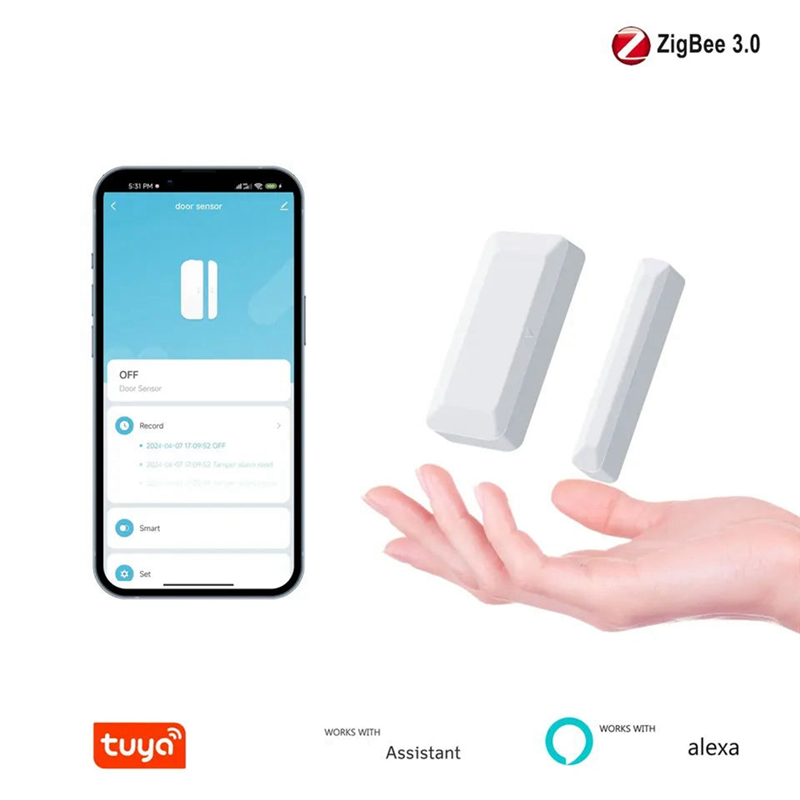 HLZS-Tuya Zigbee Door Sensor W - đánh giá và giá Home Security Door