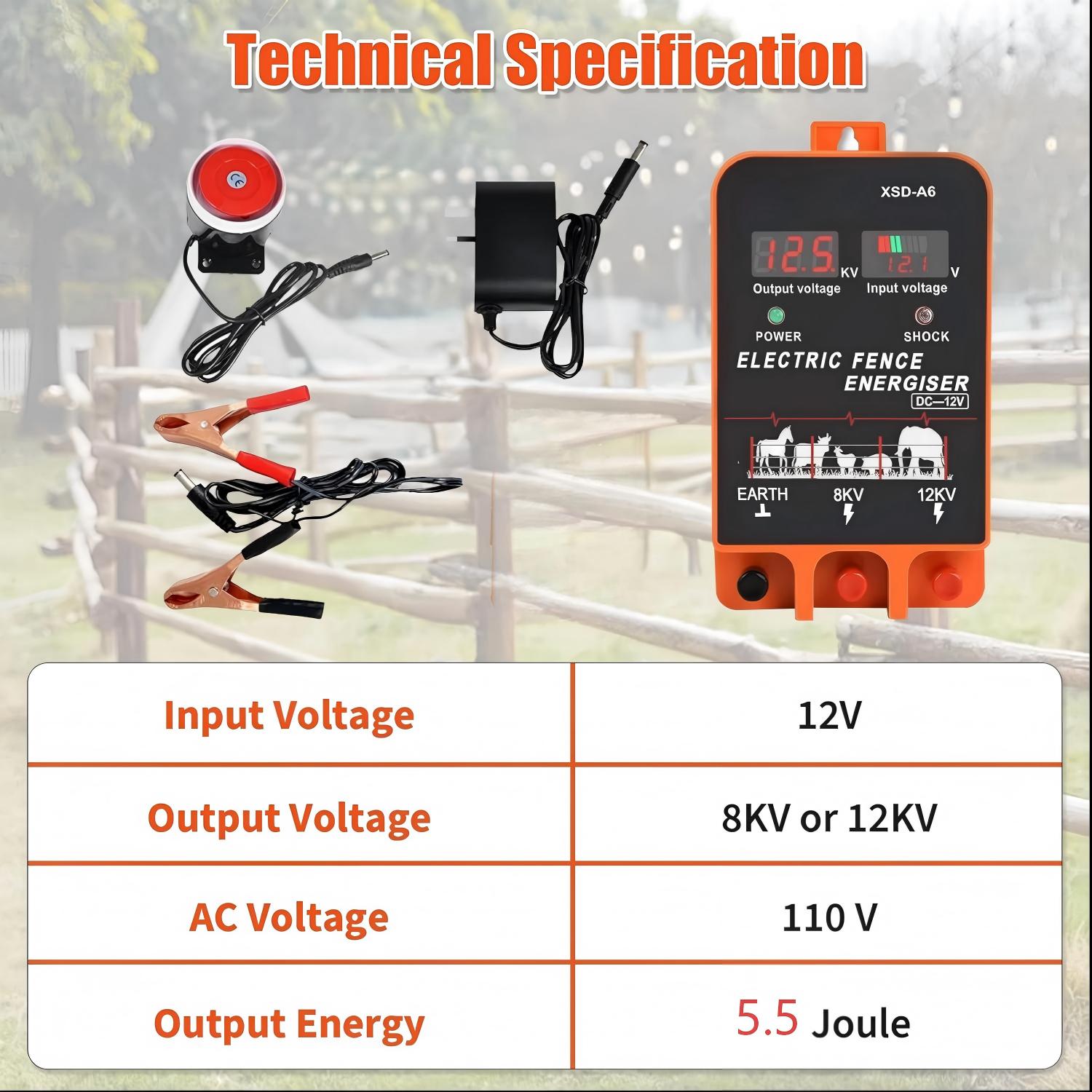 20KM Electric Fence Energizer  - đánh giá và giá Home Security Electric Fence