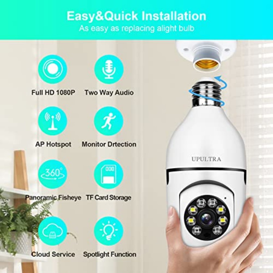 Light Bulb 1080P Security Wire - đánh giá và giá Home Security And Cameras