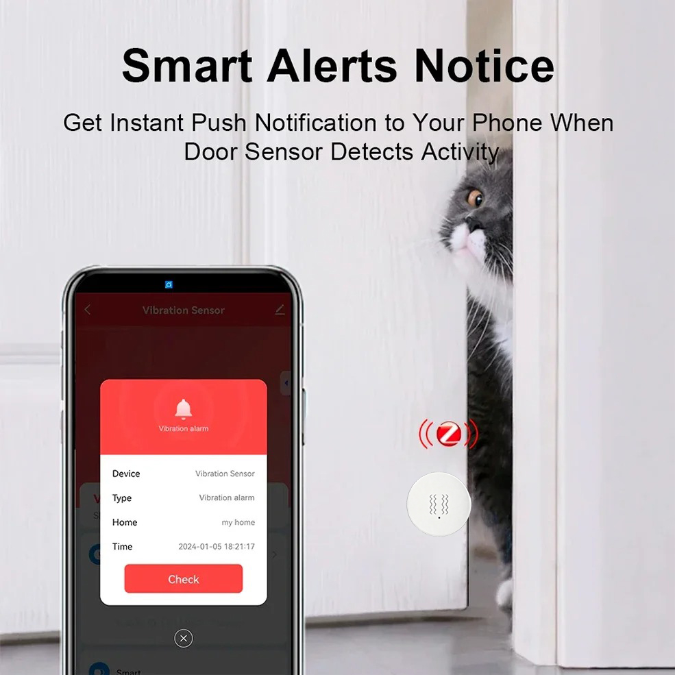 Tuya ZigBee Smart Vibration &  - đánh giá và giá Home Security Alarm System