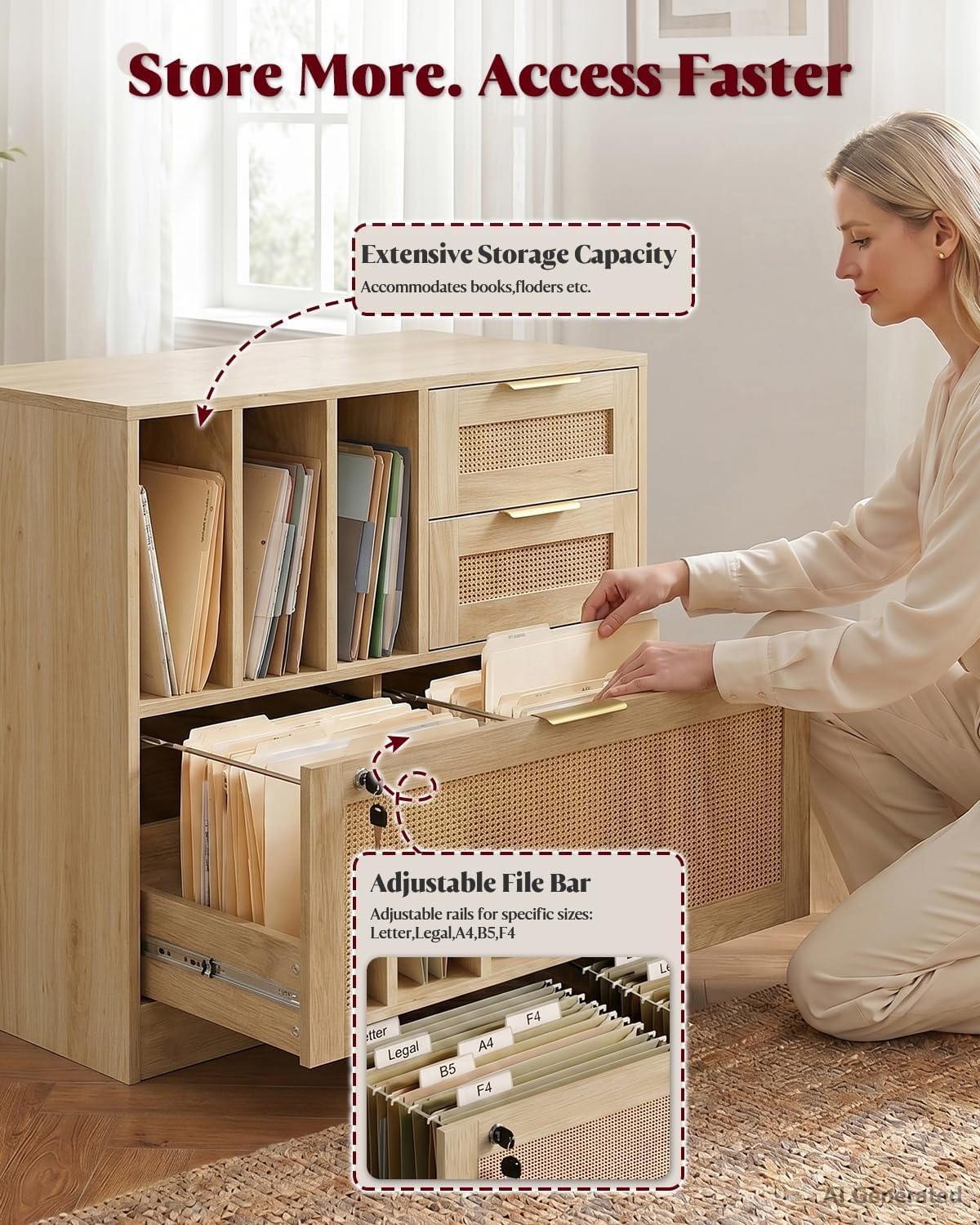 Three Drawer Lateral Wood Ratt - đánh giá và giá Home Security Features