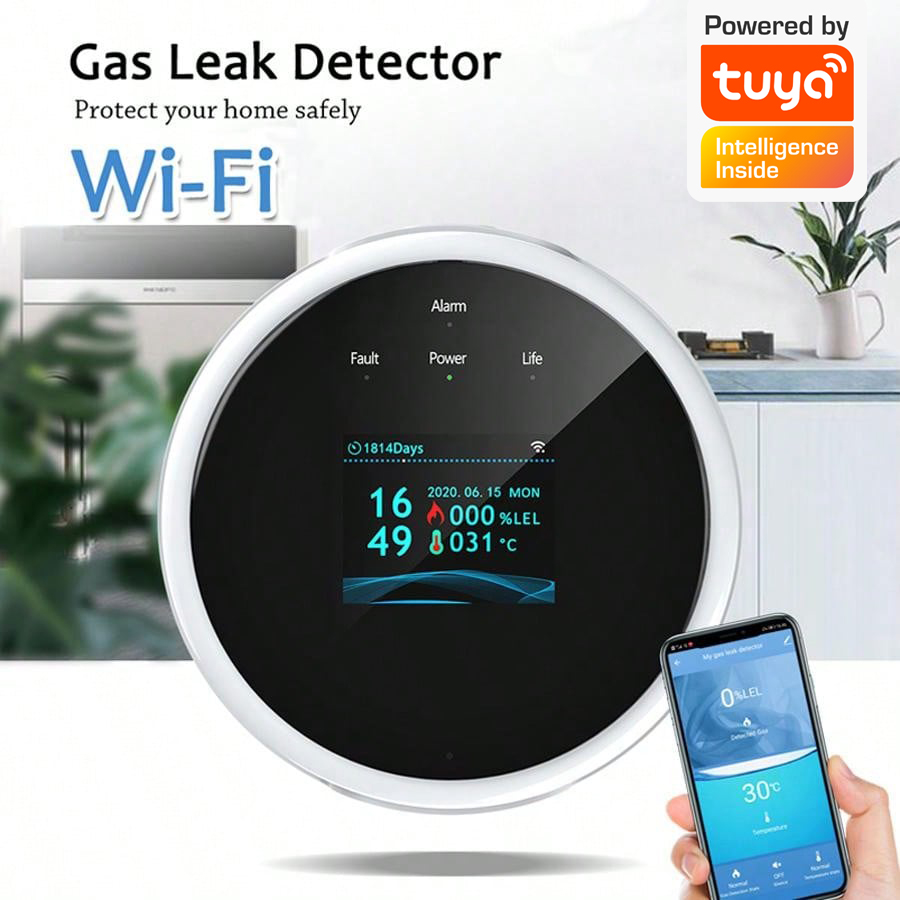 2.4G WiFi Gas Alarm Sensor Com - đánh giá và giá Home Security System