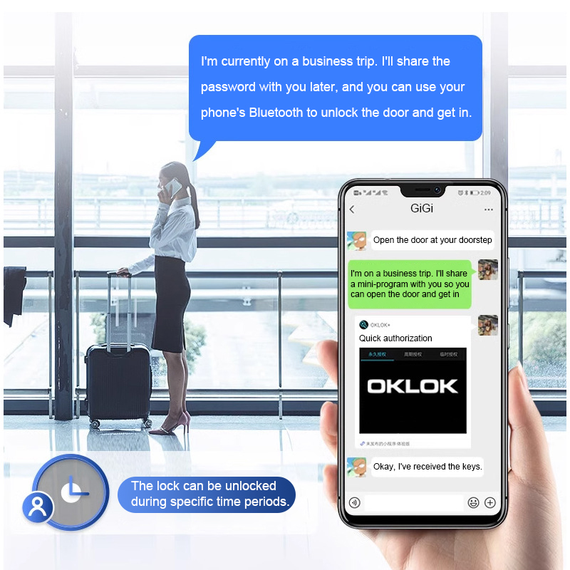 Intelligent Padlock Hang Desig - đánh giá và giá Home Security Door