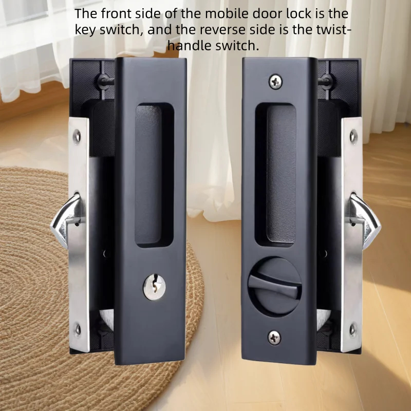 Heavy-Duty Black Sliding Door  - đánh giá và giá Home Security Door
